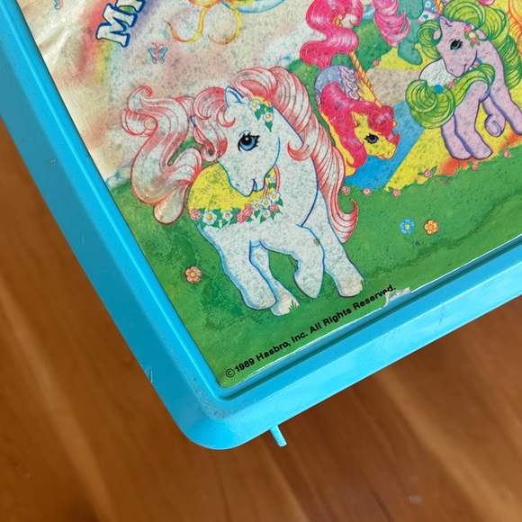 My Little Pony Vintage Teal Lunchbox and Thermos Set - Picture 9 of 9